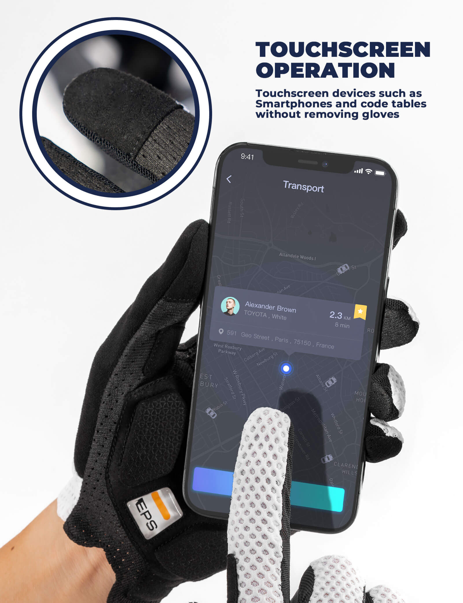 ROAD TO SKY EPS Long Finger Cycling Gloves-4