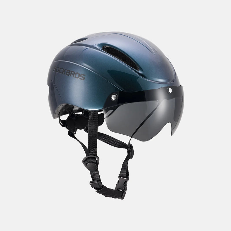 Trussier Magnetic Goggles Bike Helmet-11
