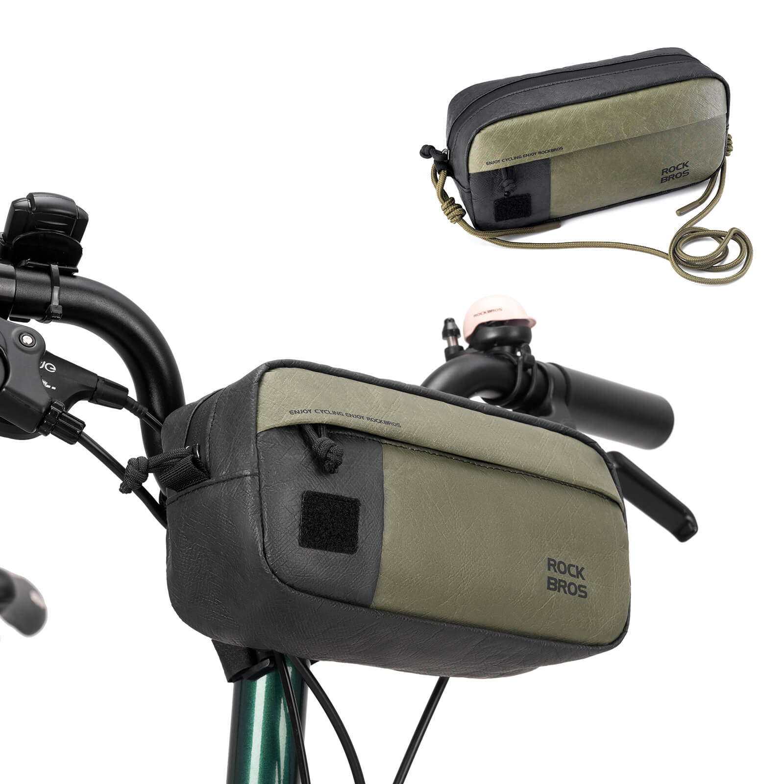 Bike Handlebar Bag with Shoulder Strap - 1.5L-2