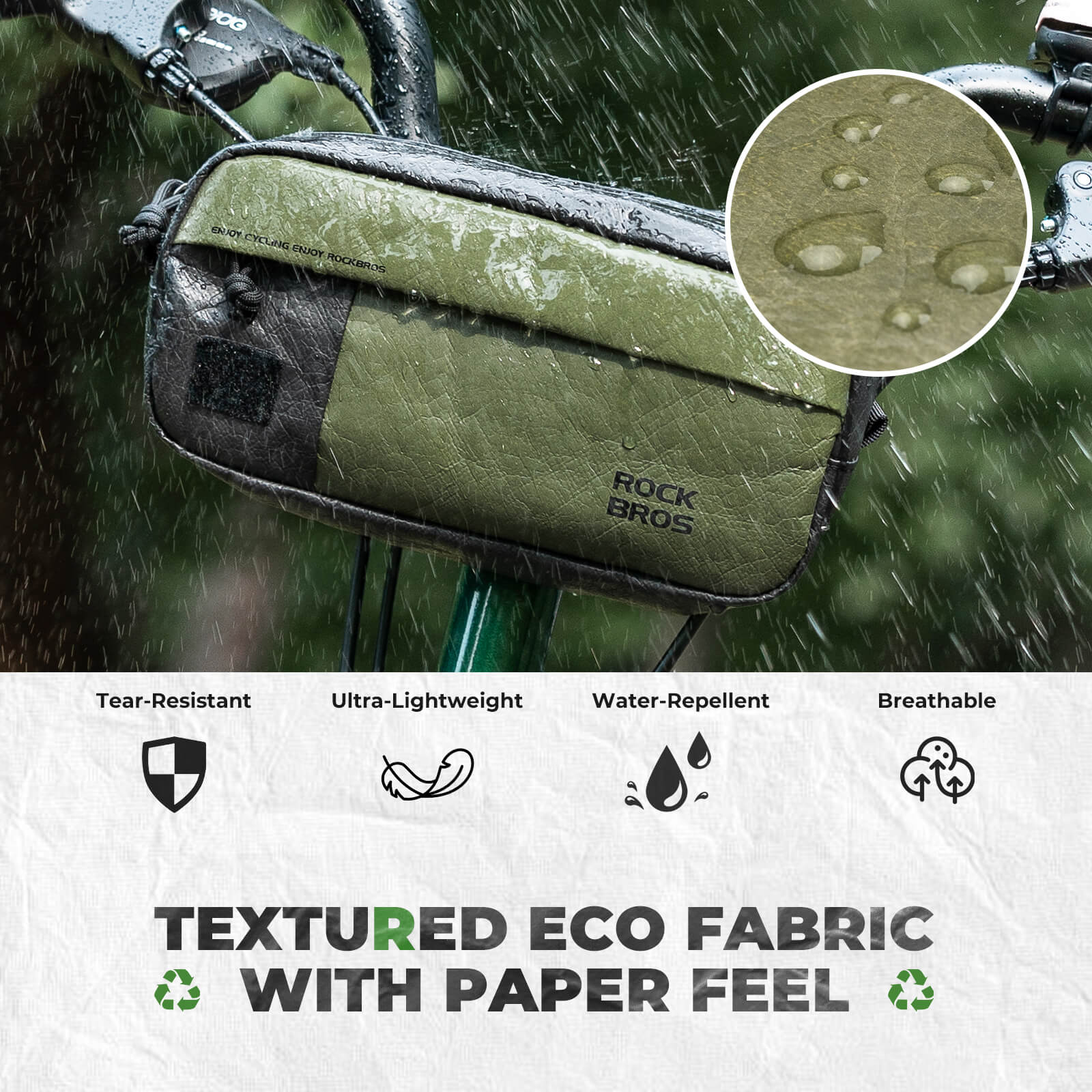 Bike Handlebar Bag with Shoulder Strap - 1.5L-4