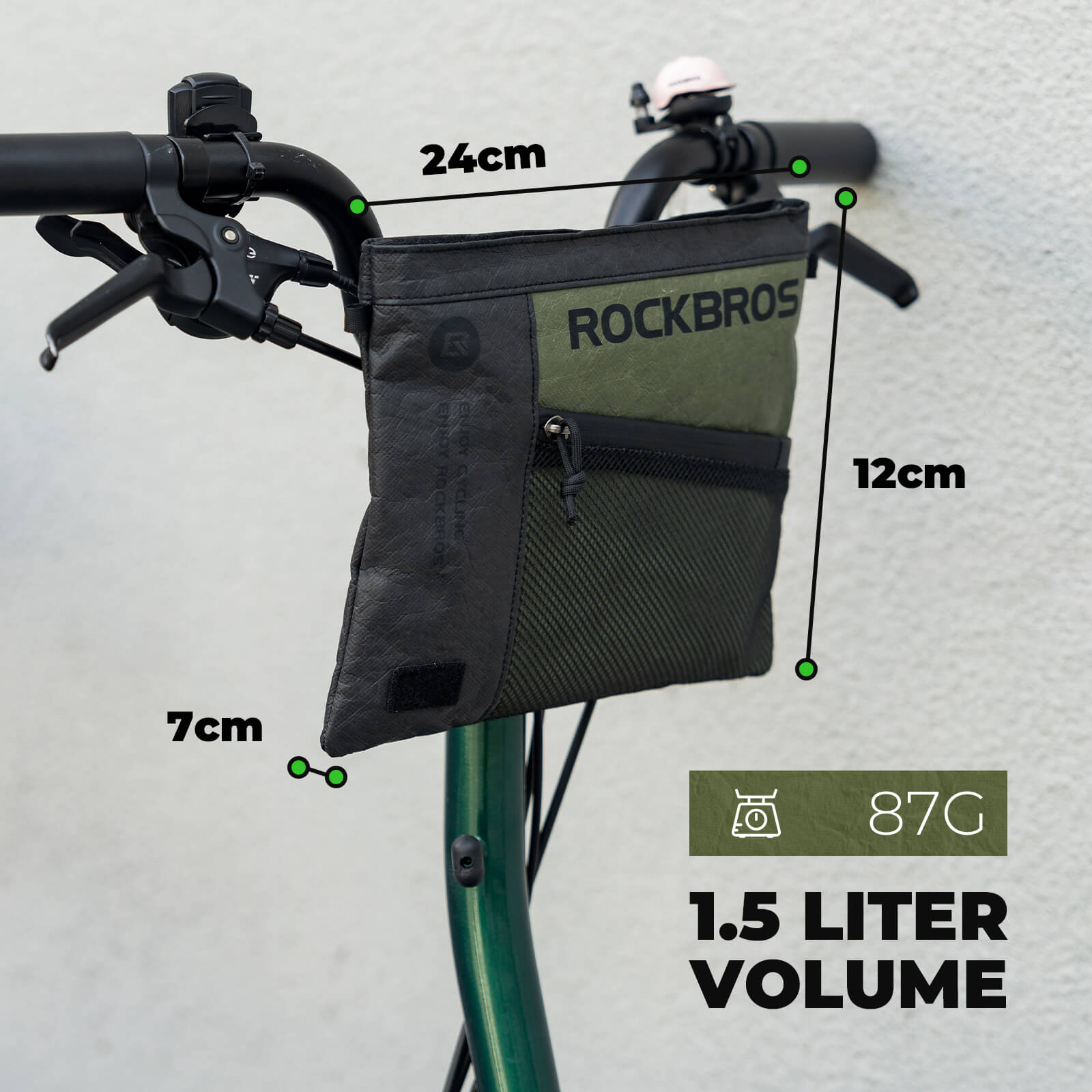 Bike Handlebar Bag & Shoulder Bag - 1.5L-8