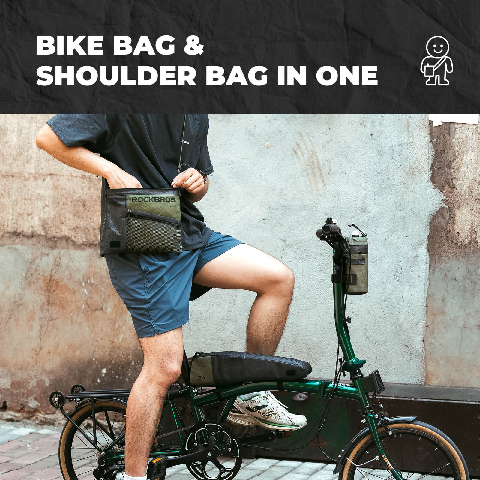 Bike Handlebar Bag & Shoulder Bag - 1.5L-7