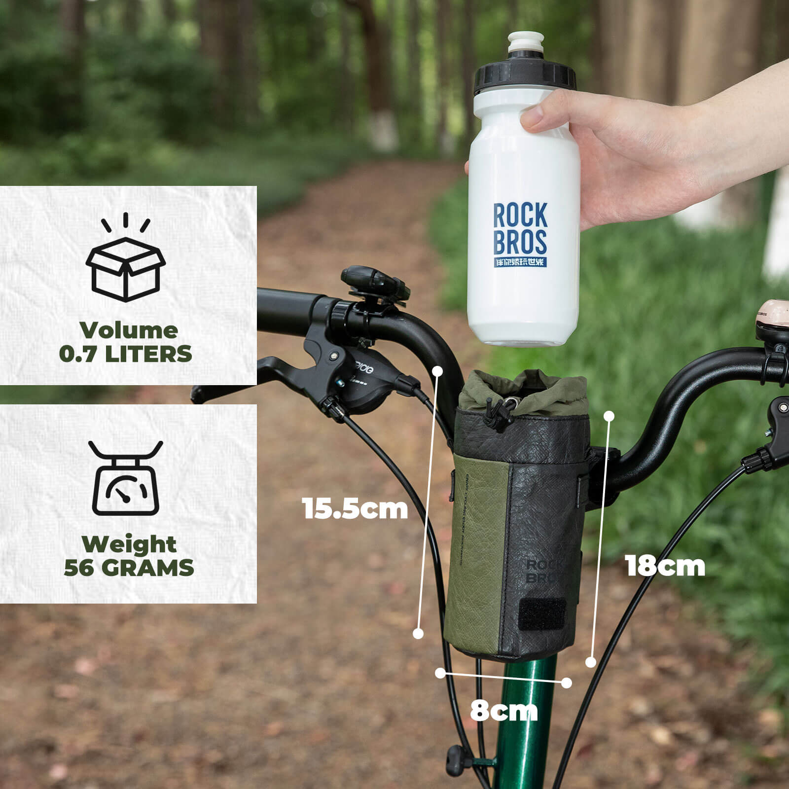 Bike Water Bottle Bag - 0.7L-5