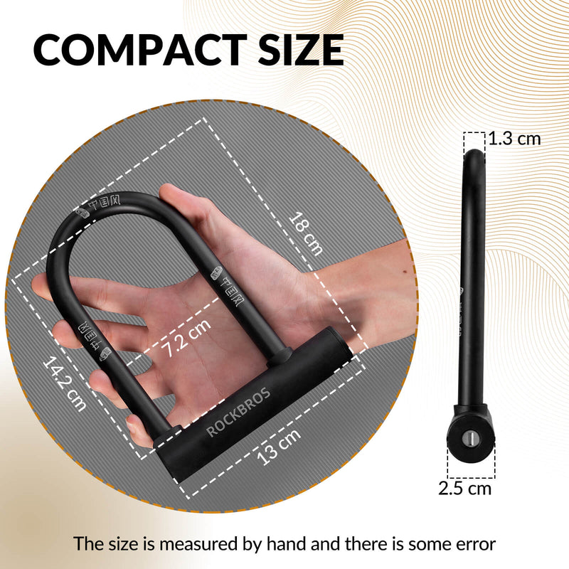 U-Lock Bike Lock for Secure Bicycle Protection-5