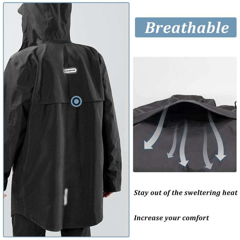 Unisex Long Waterproof Raincoat-2