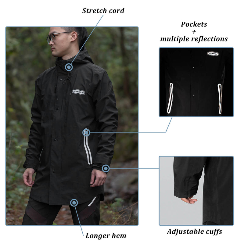 Unisex Long Waterproof Raincoat-5