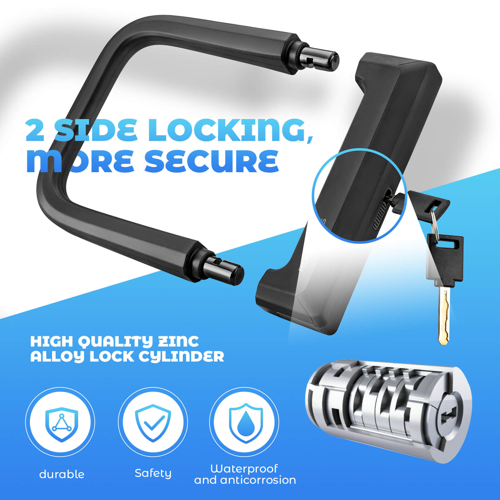 Upgraded Wide & Thick Silicone U-Lock-5
