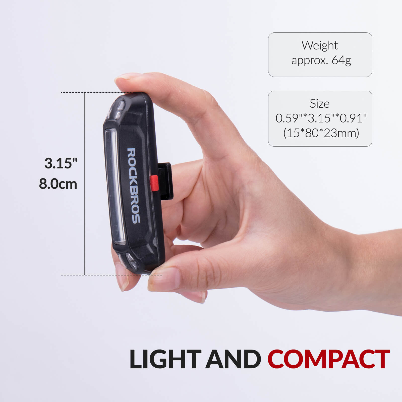 Rear Bike Light USB Rechargeable-4