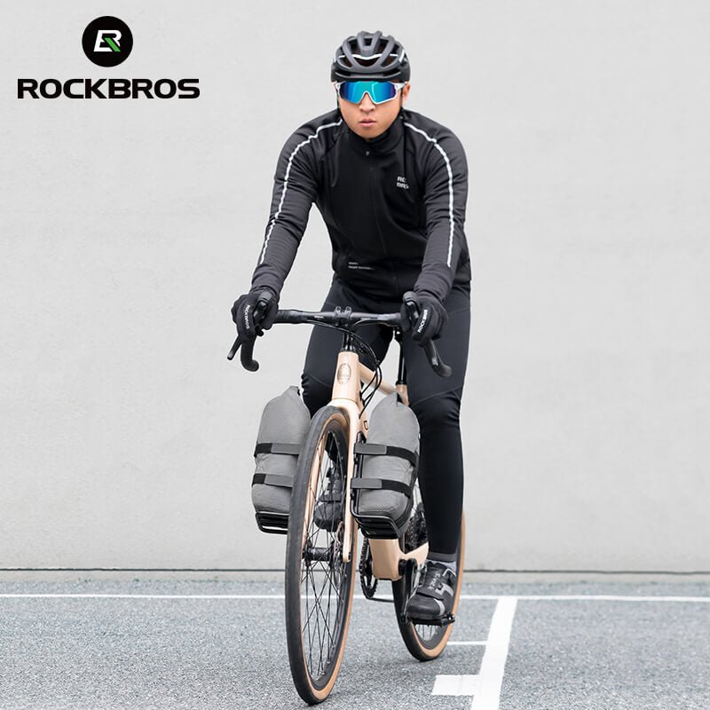 ROCKBROS Water-Resistant Front Fork Rack Bag for Bikepacking - ridemart