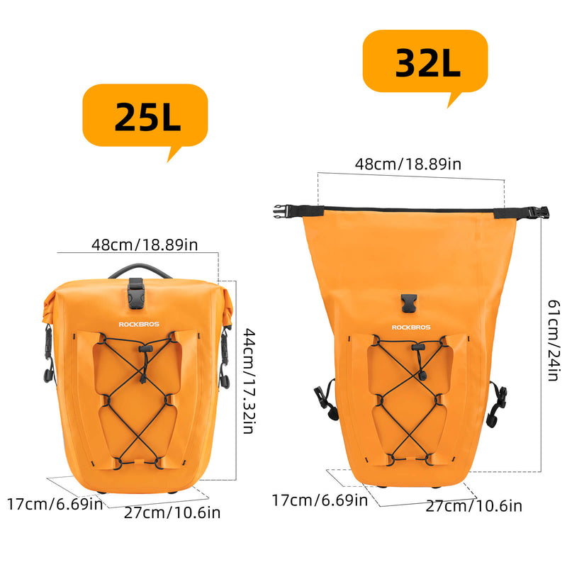 Fully Waterproof Bike Pannier Large Capacity-4