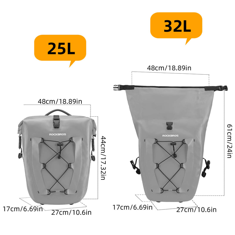 Fully Waterproof Bike Pannier Large Capacity-15