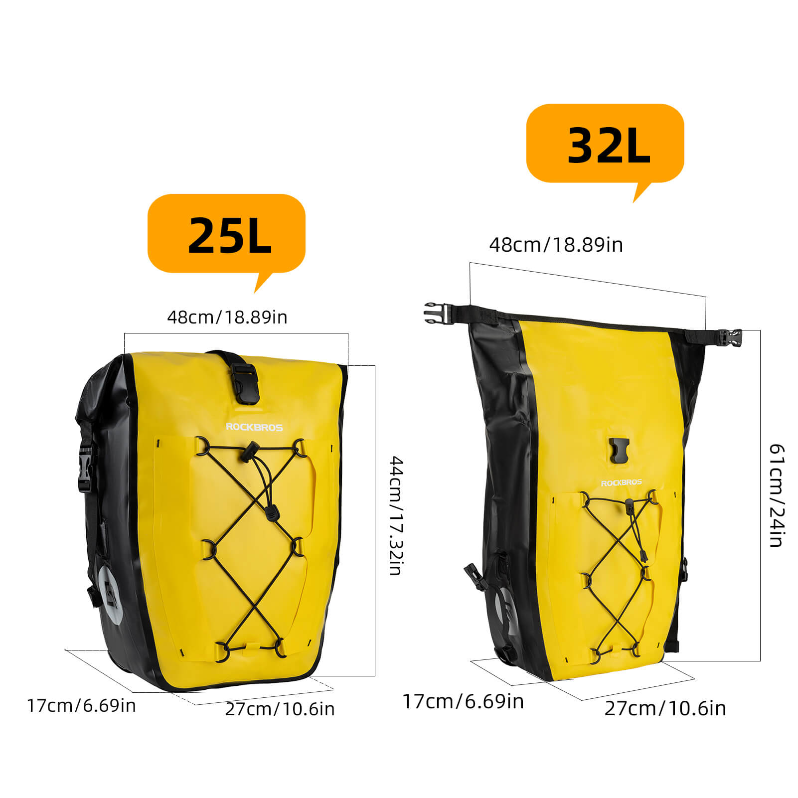 Fully Waterproof Bike Pannier Large Capacity-26
