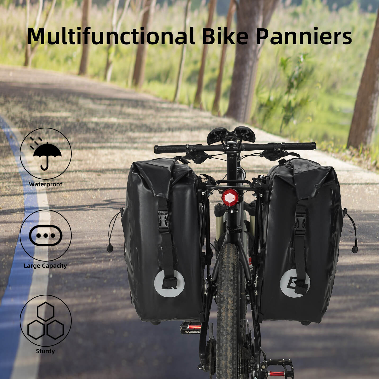 Fully Waterproof Bike Pannier Large Capacity-50
