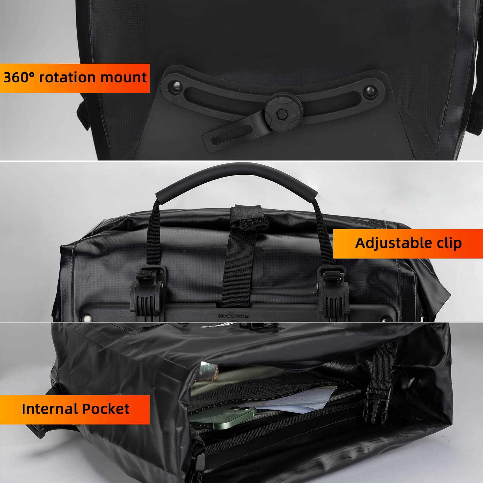 Fully Waterproof Bike Pannier Large Capacity-53