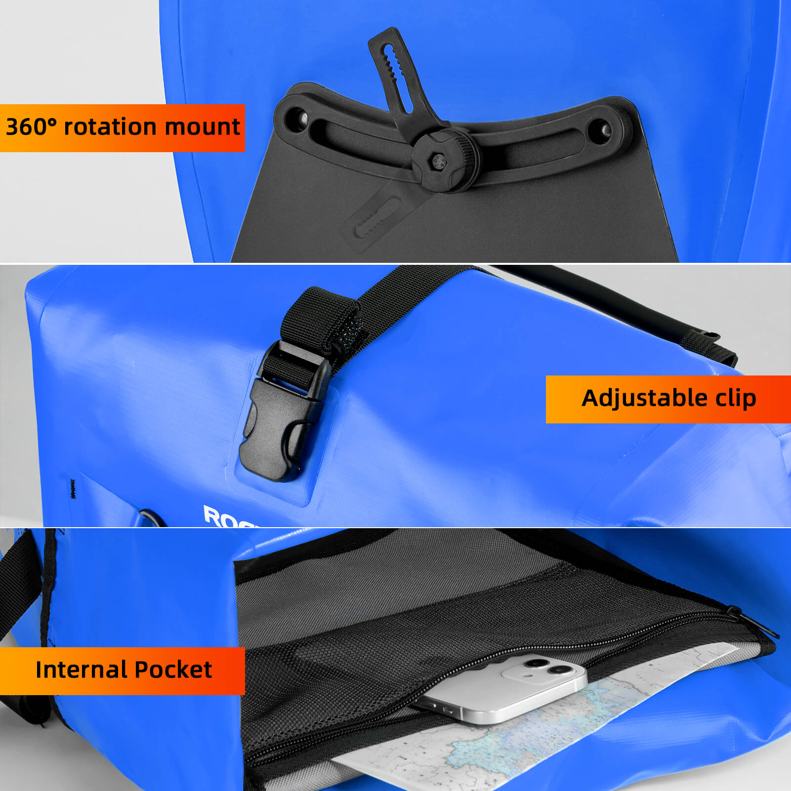 Fully Waterproof Bike Pannier Large Capacity-42