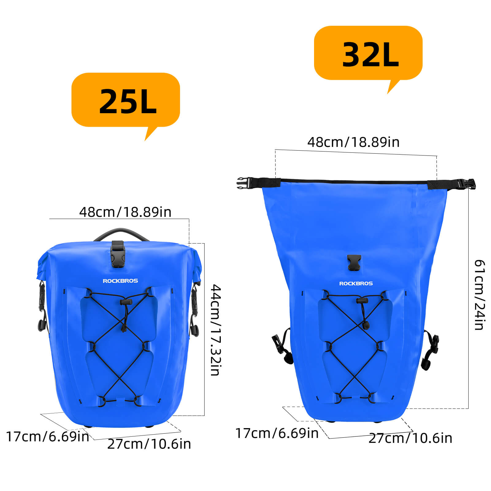 Fully Waterproof Bike Pannier Large Capacity-37
