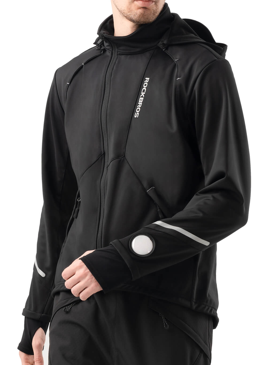 Unisex Windproof Thermal Cycling Jacket-3