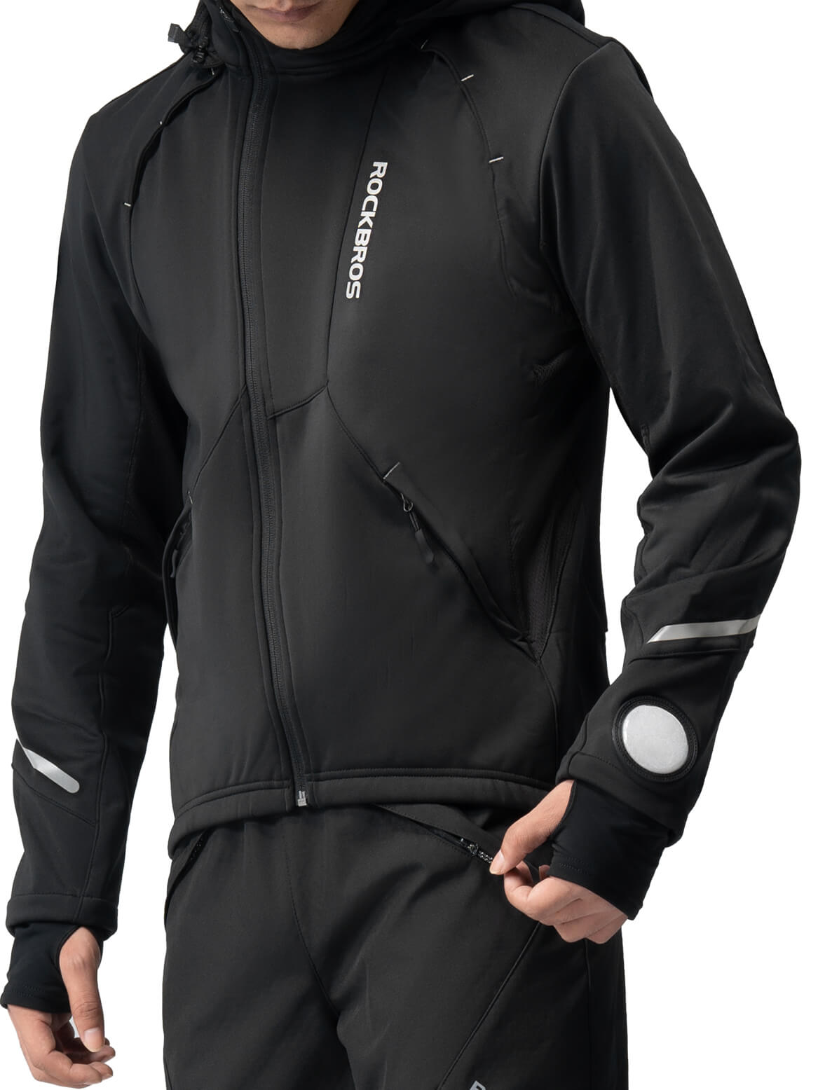 Unisex Windproof Thermal Cycling Jacket-4