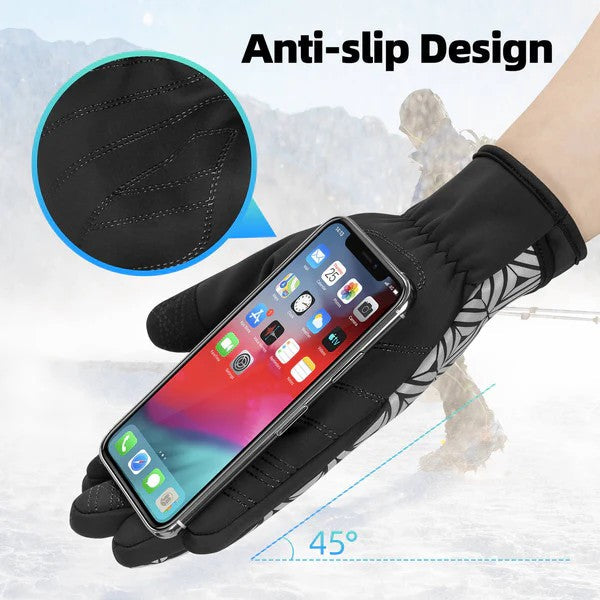 Fleece Full Finger Cycling Gloves-9