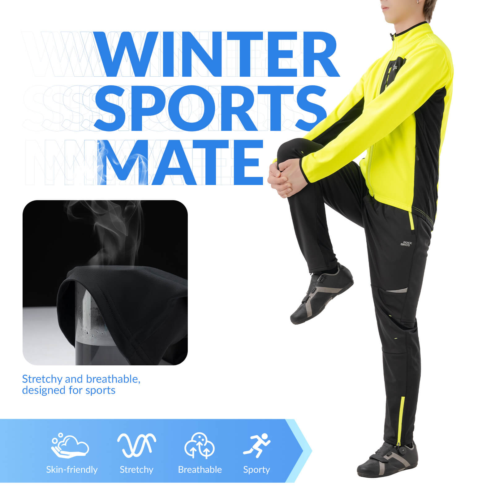 Unisex Windproof Thermal Cycling Pants-4