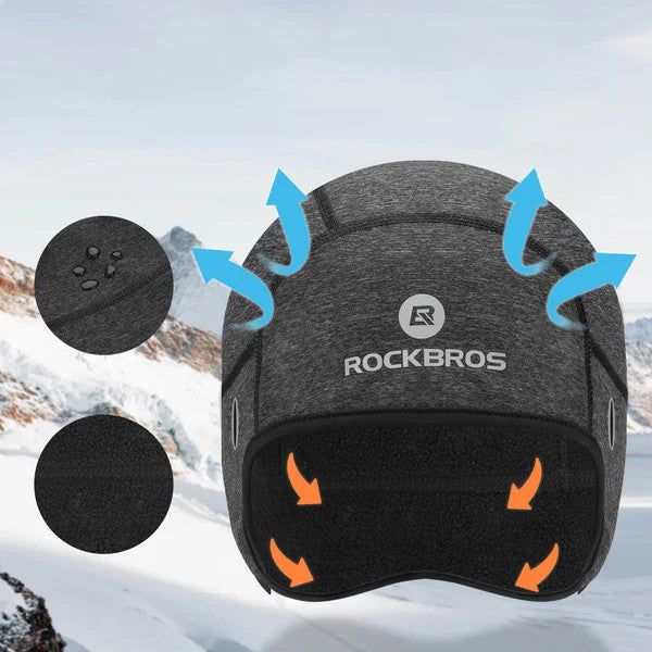Cycling Skull Cap Helmet Liner with Thermal Fleece-4