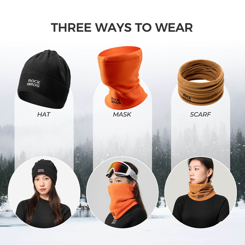 Winter Fleece Neck Warmer & Ski Mask-12