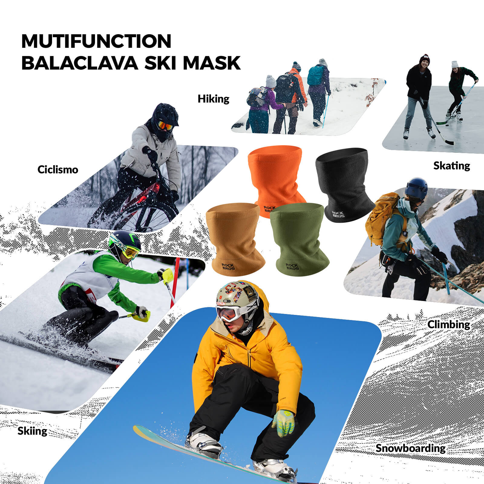 Winter Fleece Neck Warmer & Ski Mask-13