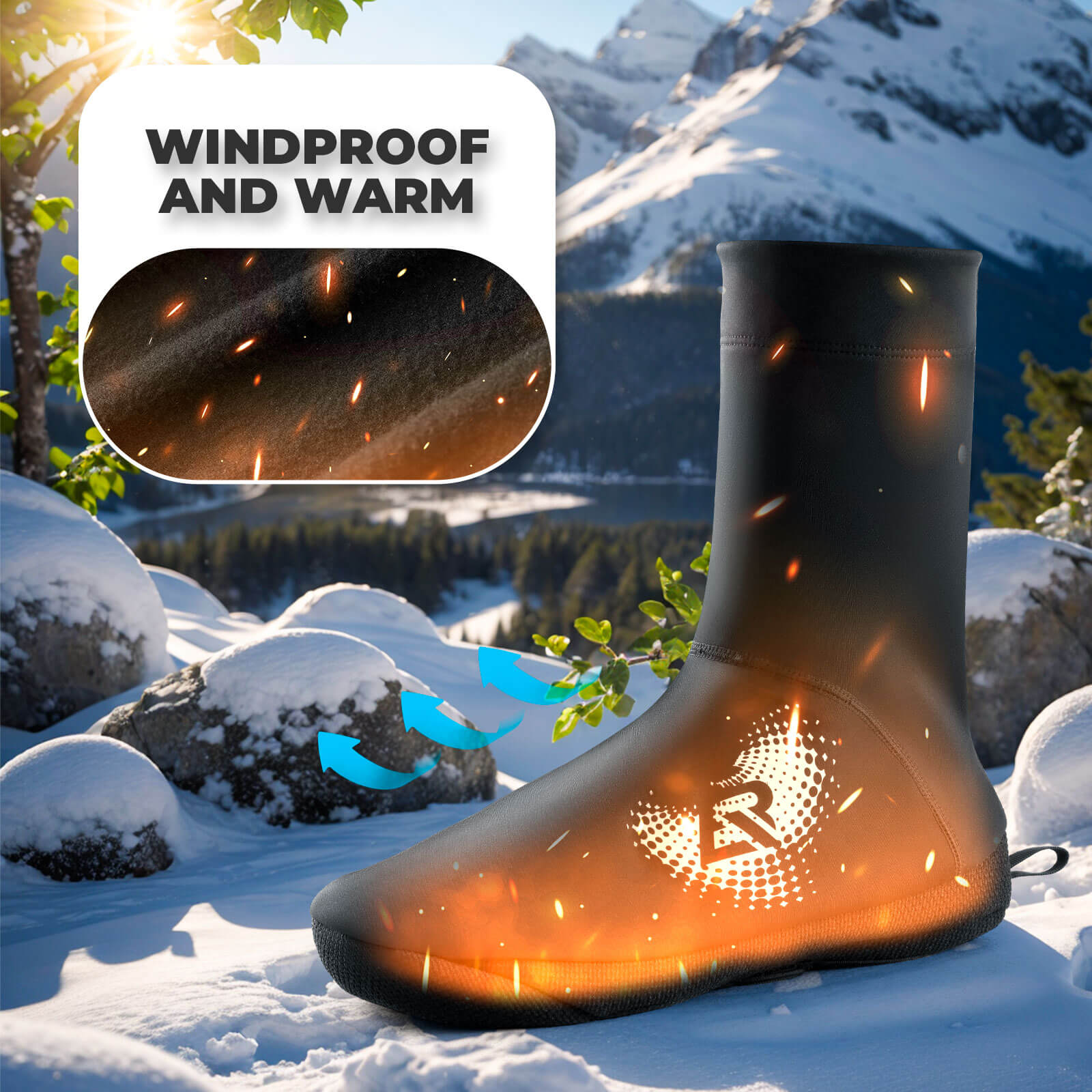 Windproof Thermal Cycling Shoe Covers-4