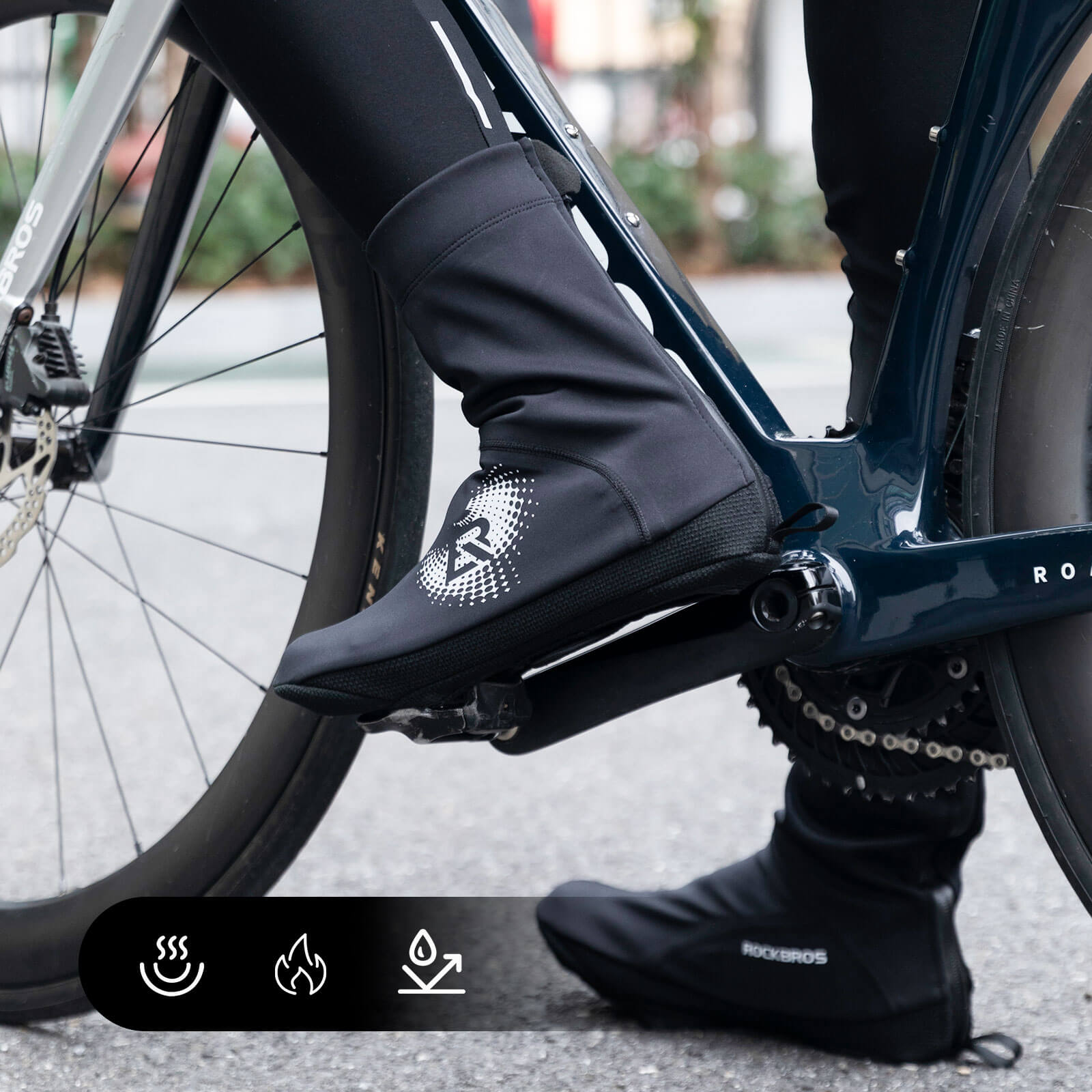 Windproof Thermal Cycling Shoe Covers-8