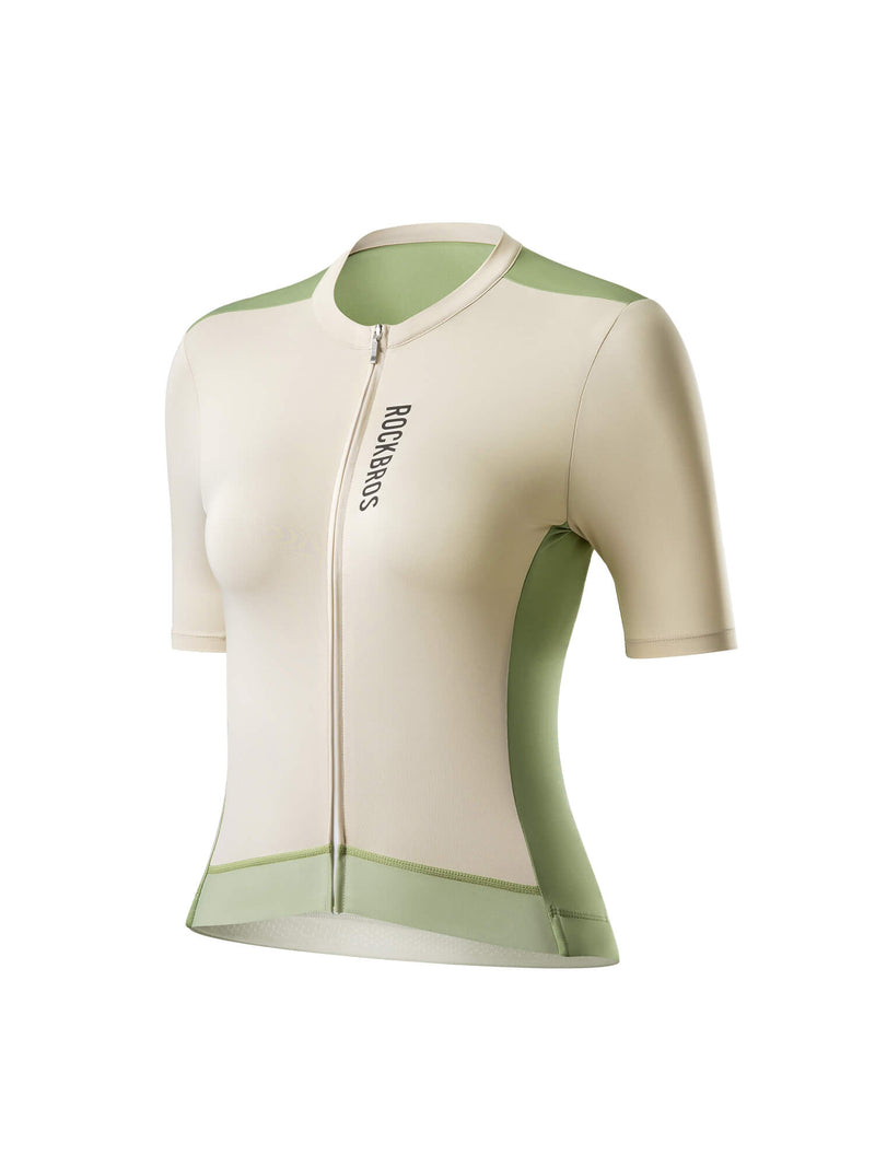 Women's Morandi Color Short-Sleeve Cycling Jersey-1