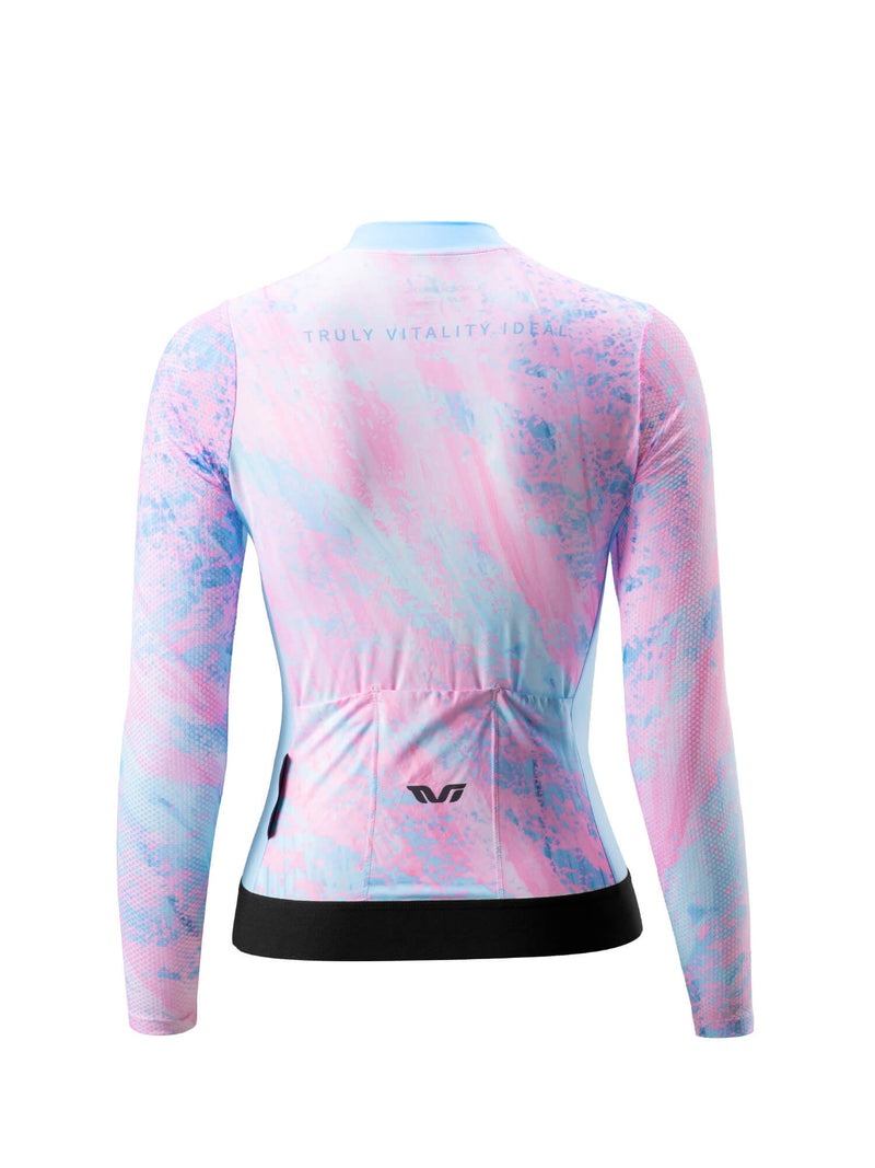 Women's TVI Long-Sleeve Cycling Jersey Sakura Mirage-3