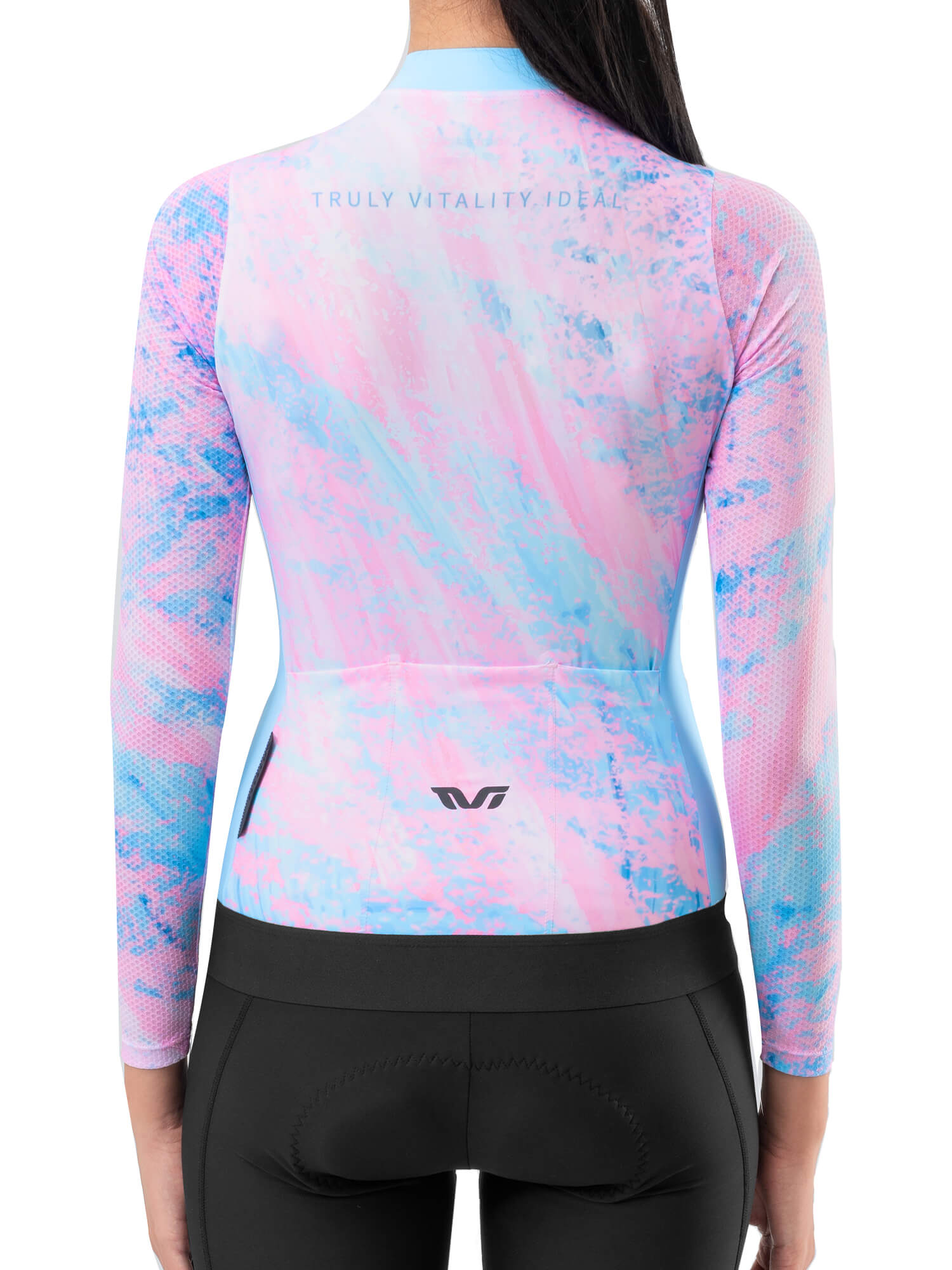 Women's TVI Long-Sleeve Cycling Jersey Sakura Mirage-6