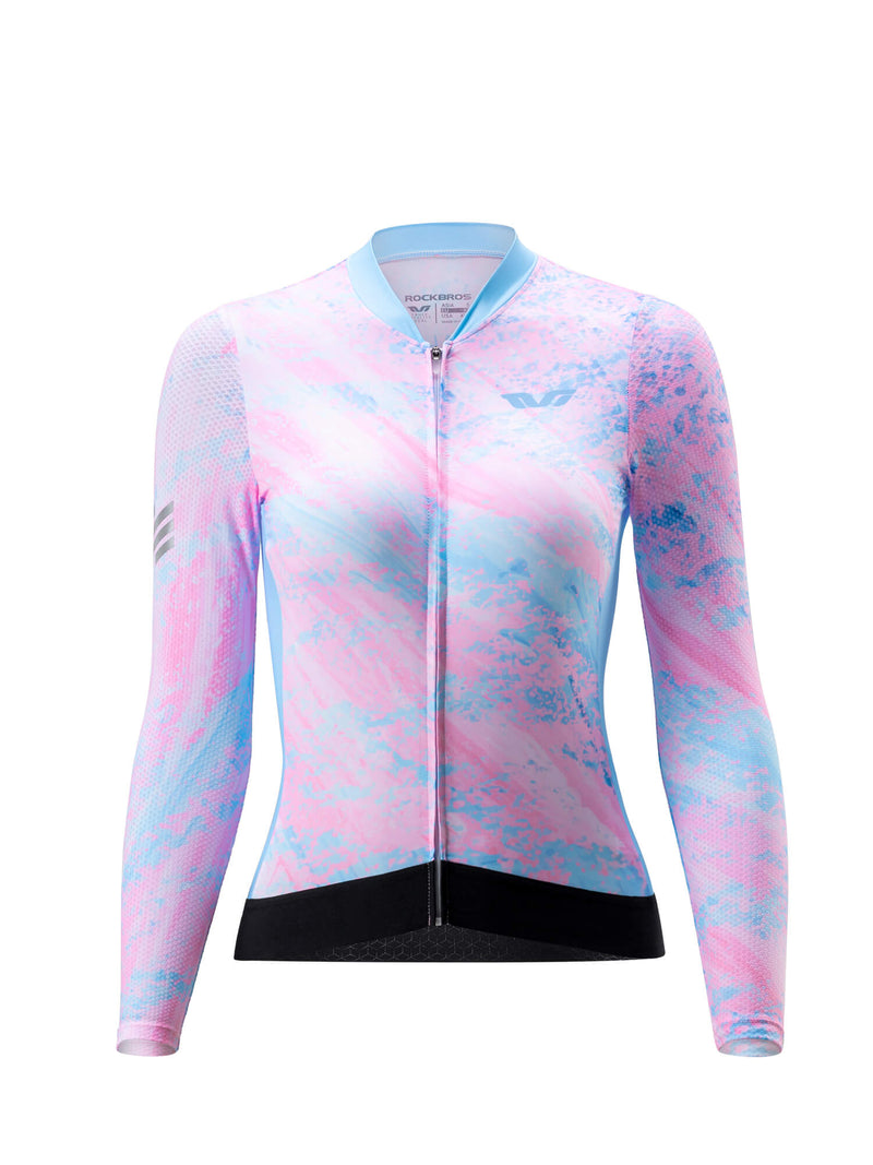 Women's TVI Long-Sleeve Cycling Jersey Sakura Mirage-2