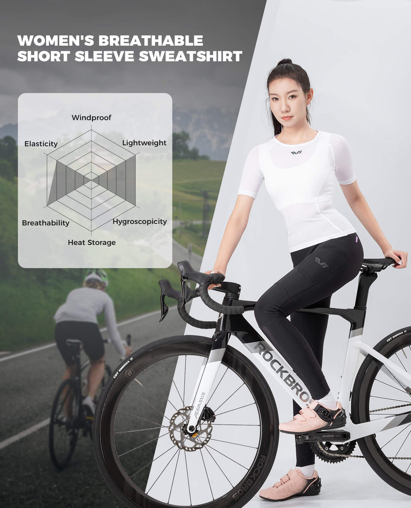 Women's TVI Cycling Base Layer Short Sleeve Jersey-5