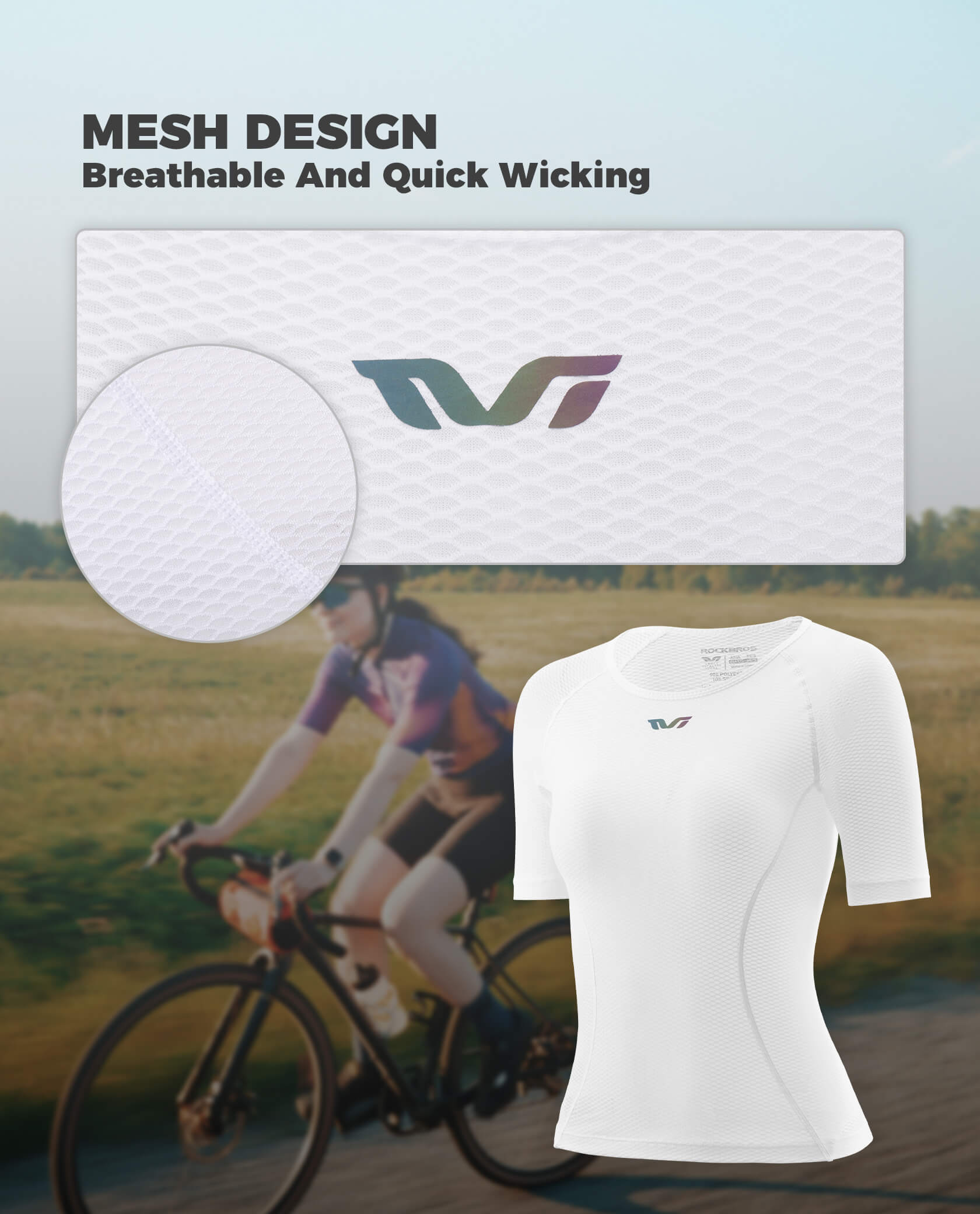 Women's TVI Cycling Base Layer Short Sleeve Jersey-7