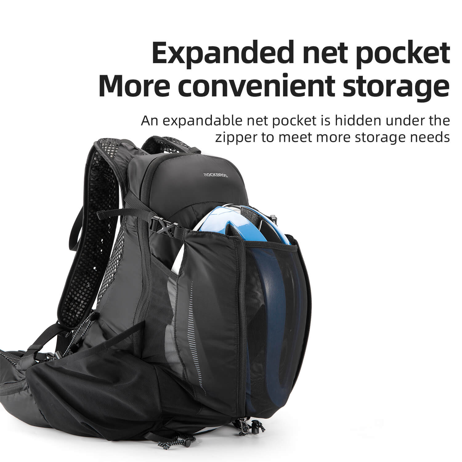 ROCKBROS Lightweight Hydration Backpack for Outdoor Sports-3
