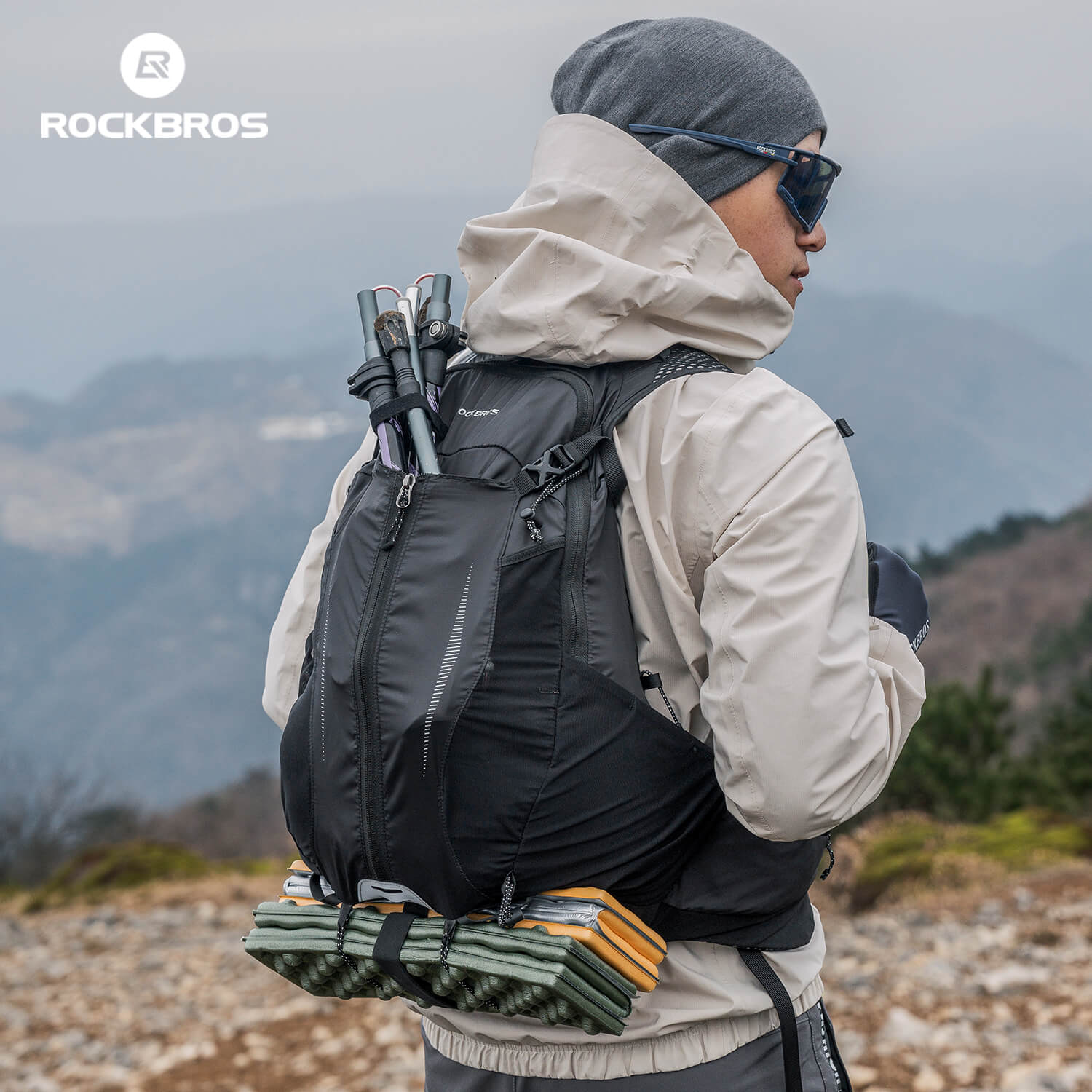 ROCKBROS Lightweight Hydration Backpack for Outdoor Sports-8