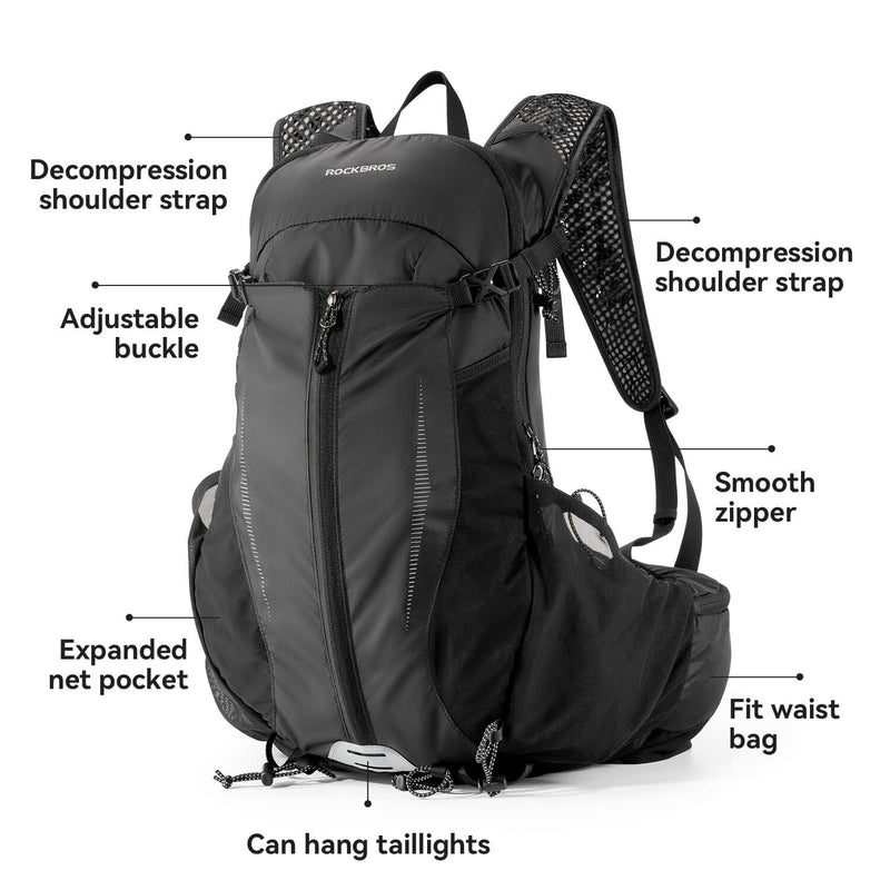 ROCKBROS Lightweight Hydration Backpack for Outdoor Sports-5