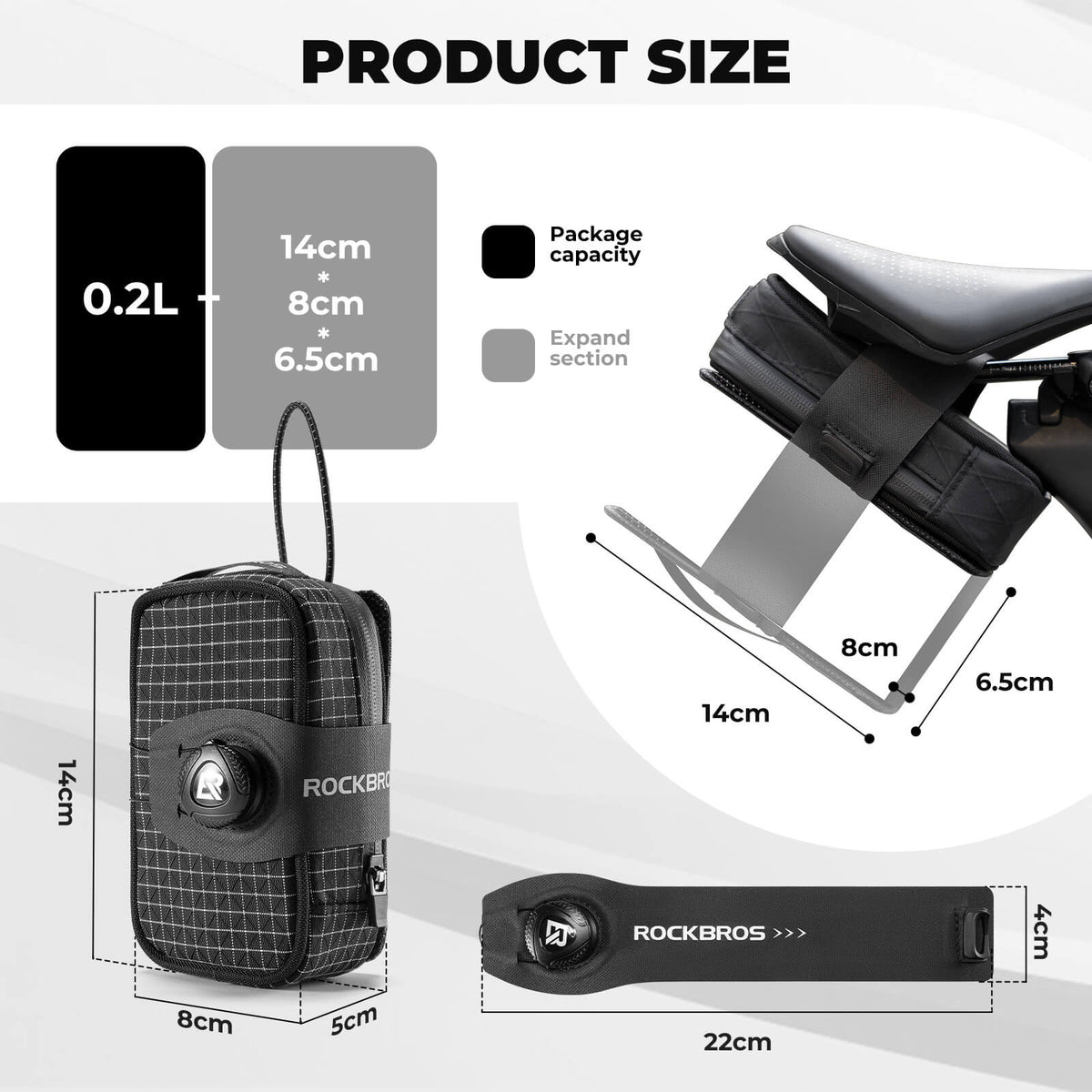 Saddle Bag with Bottle Holder - 0.8L - ridemart