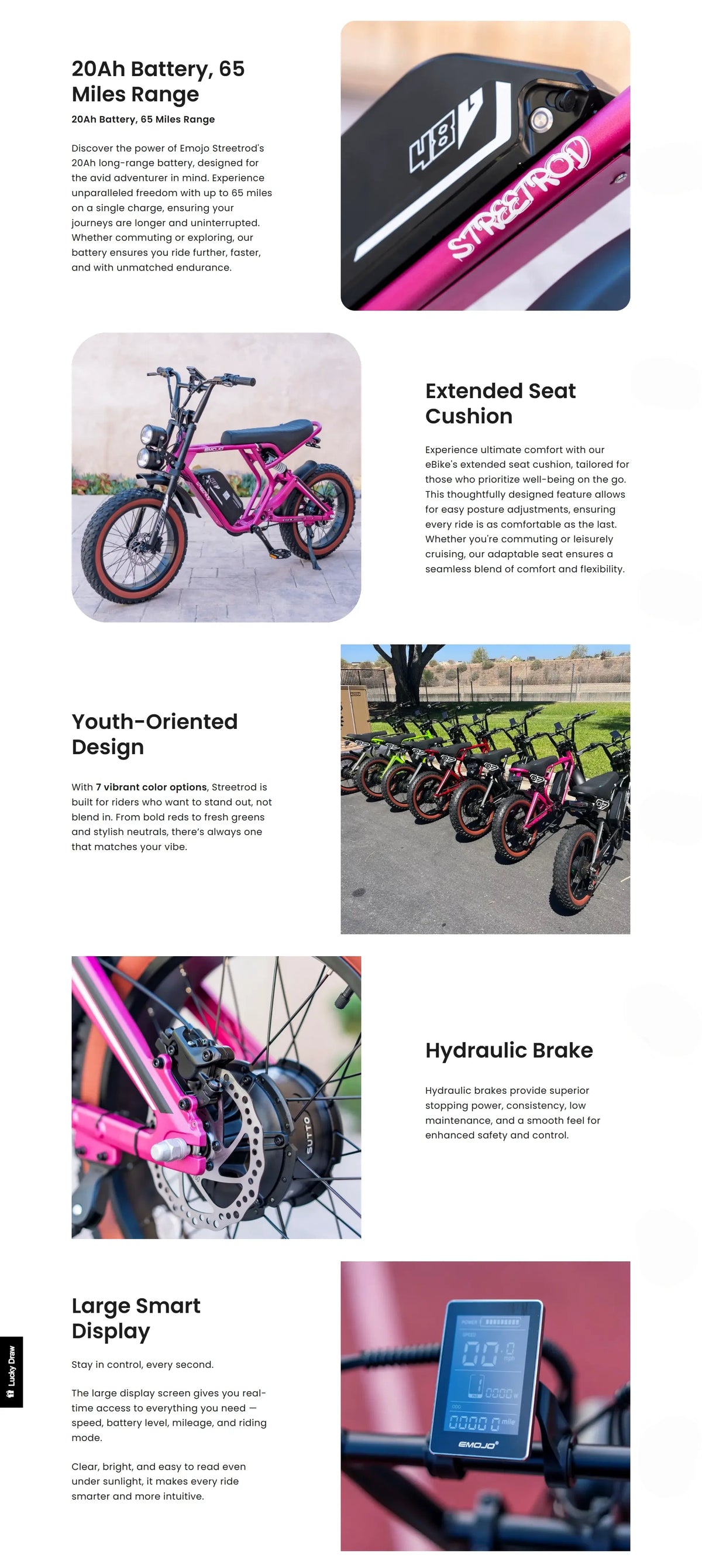 Emojo Streetrod Electric Bike - Ride in Style and Comfort
