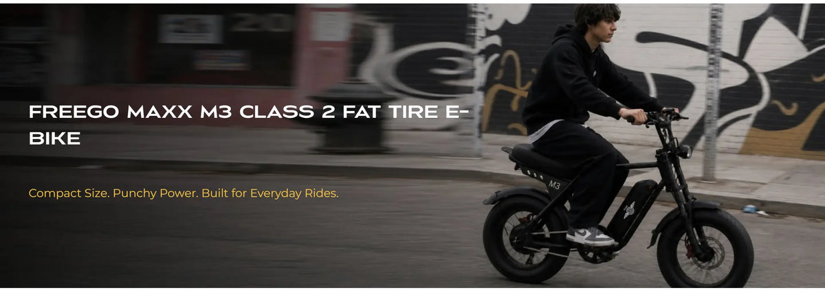 Freego Maxx M3 Class 2 Compact Fat Tire Electric Bike