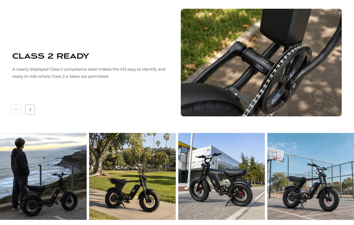 Freego Maxx M3 Class 2 Compact Fat Tire Electric Bike