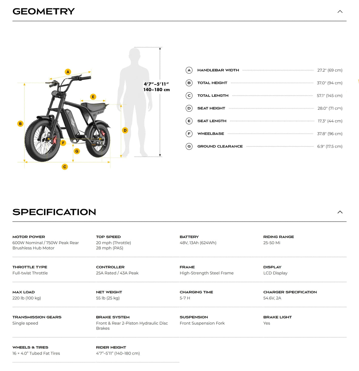 Freego Maxx M3 Class 2 Compact Fat Tire Electric Bike