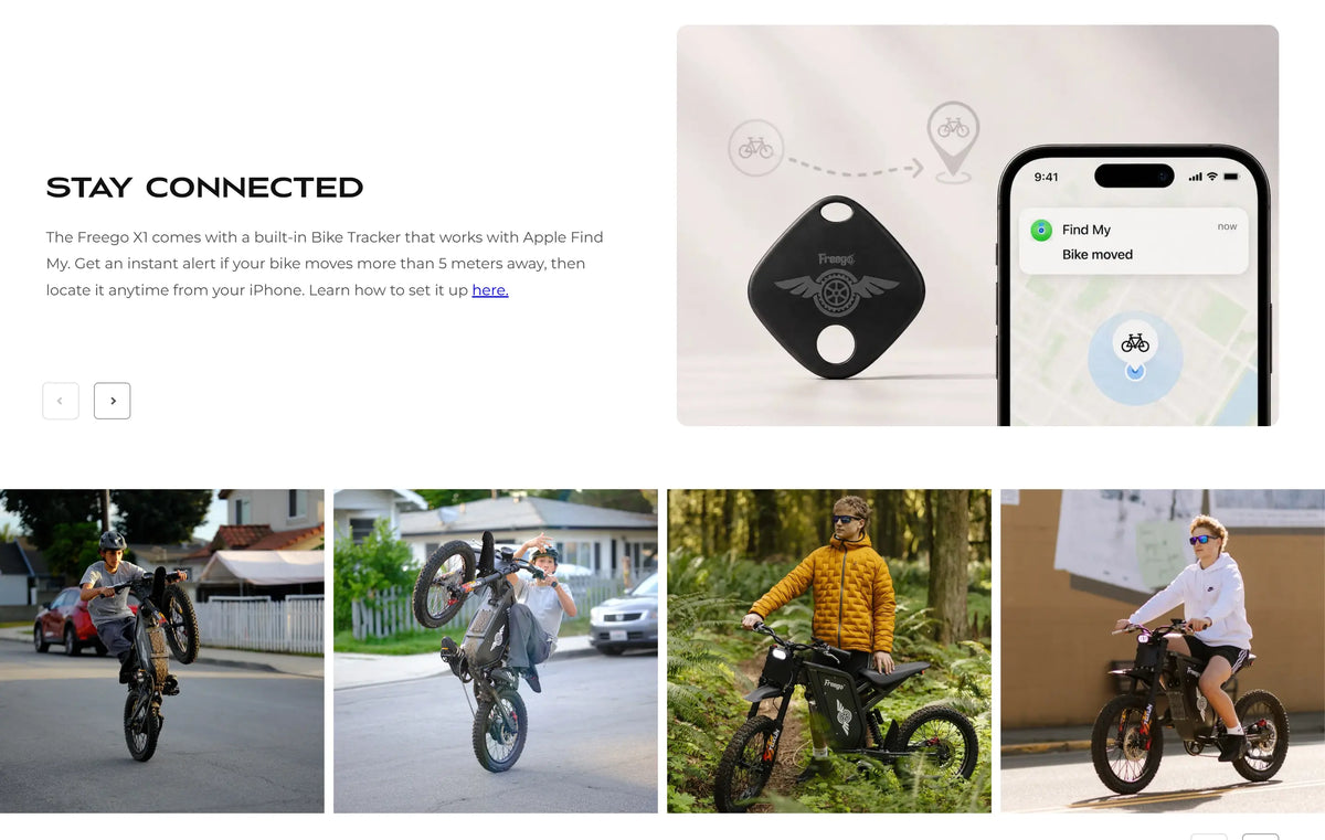 Freego X1 All-Terrain Electric Dirt Bike with Pedals
