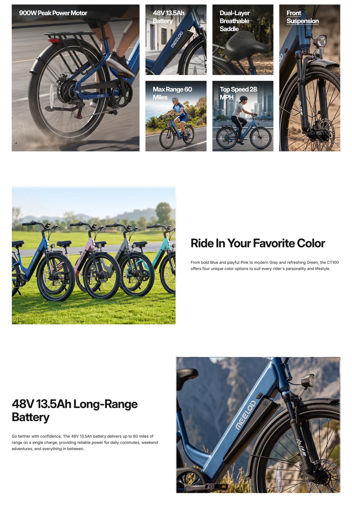 MEELOD CT100 Electric Commuter Bike