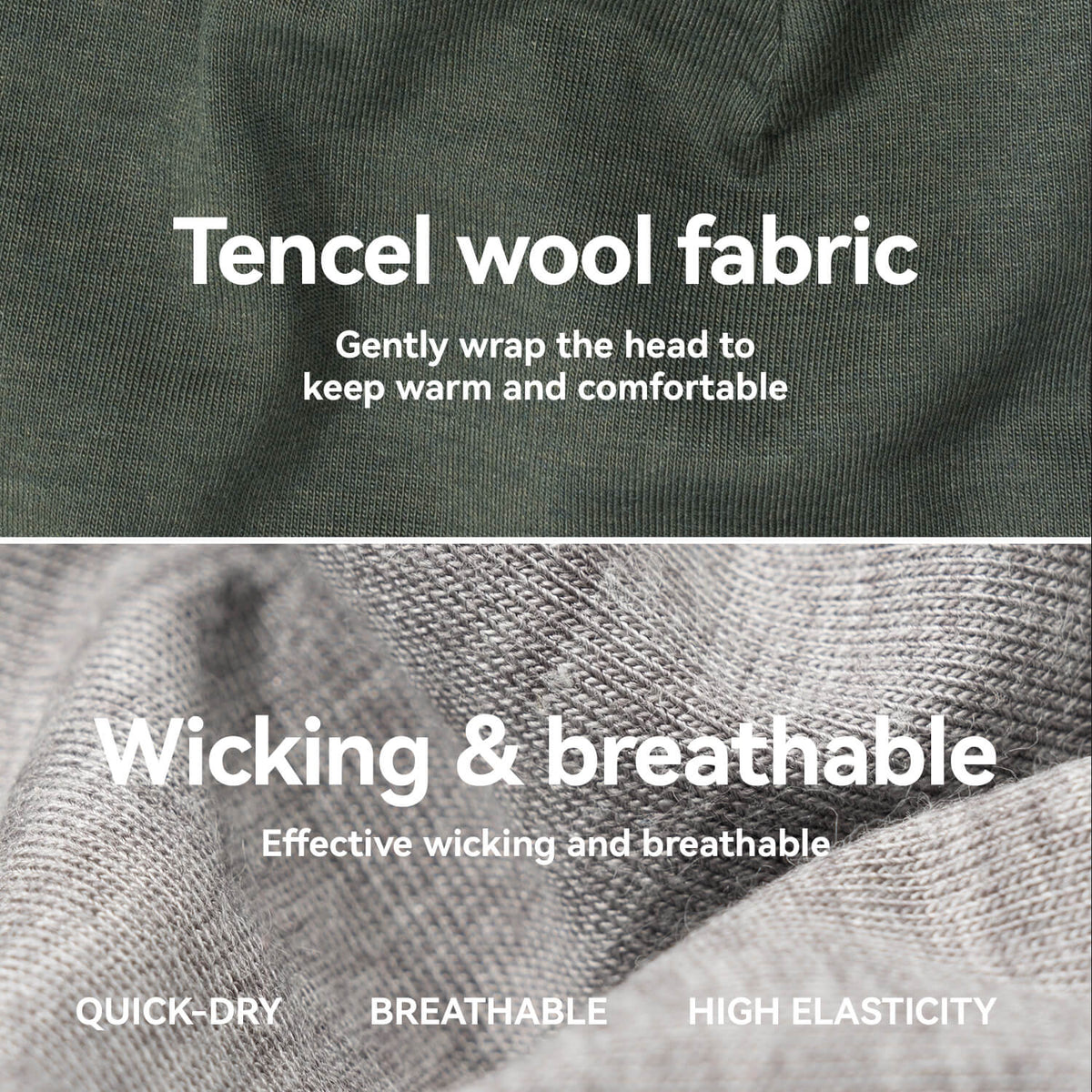 Tencel Merino Wool Thermal Skull Cap - ridemart
