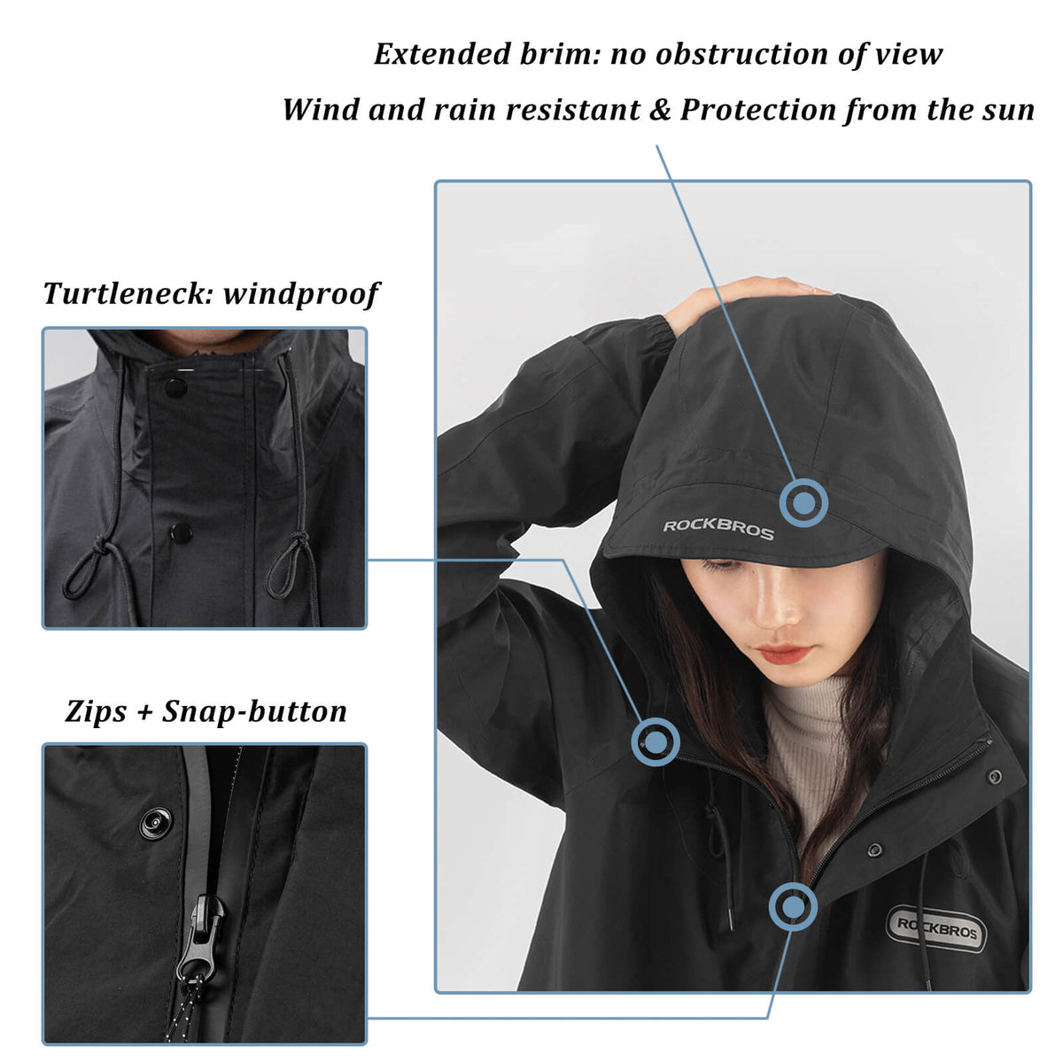 Unisex Long Waterproof Raincoat - ridemart