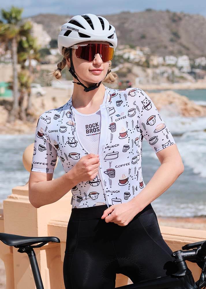 Women's TVI Breakfast Club Short-Sleeve Cycling Jersey-5