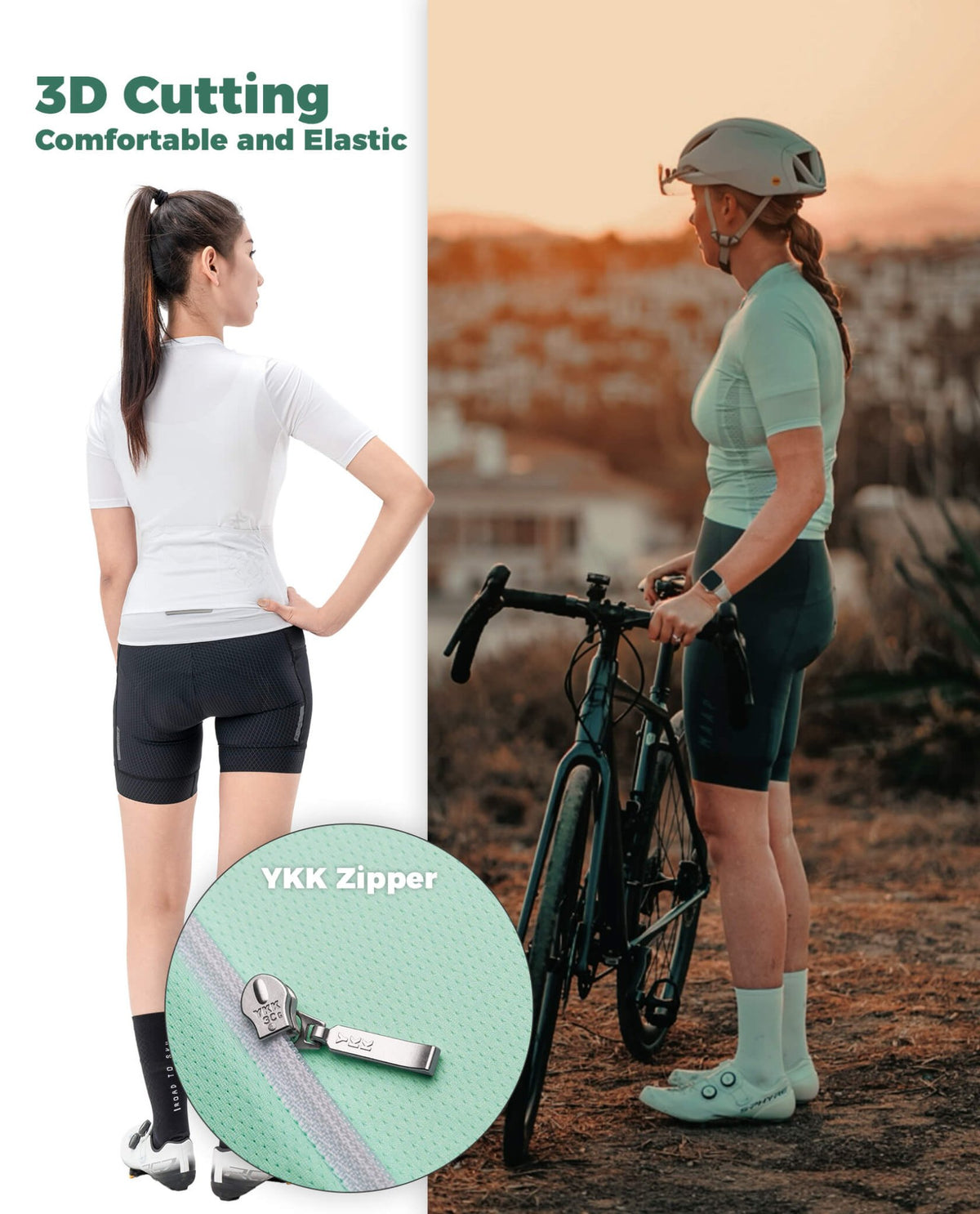 Women's TVI Solid Color Short-Sleeve Cycling Jersey - ridemart